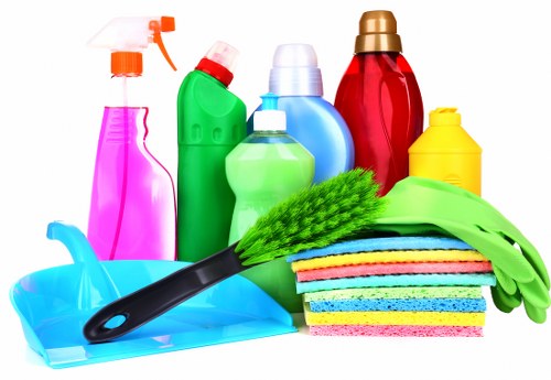 Satisfied homeowner with a spotless home after cleaning