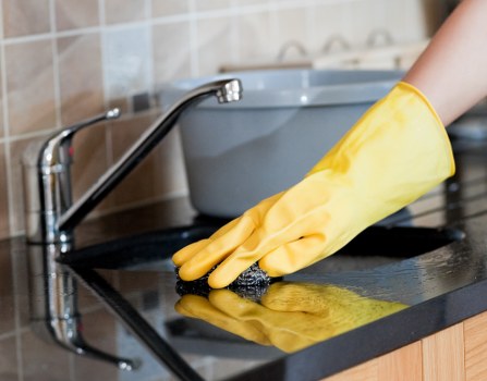 Professional carpet cleaning professionals at work
