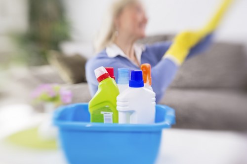 Using advanced cleaning equipment for post-construction cleaning